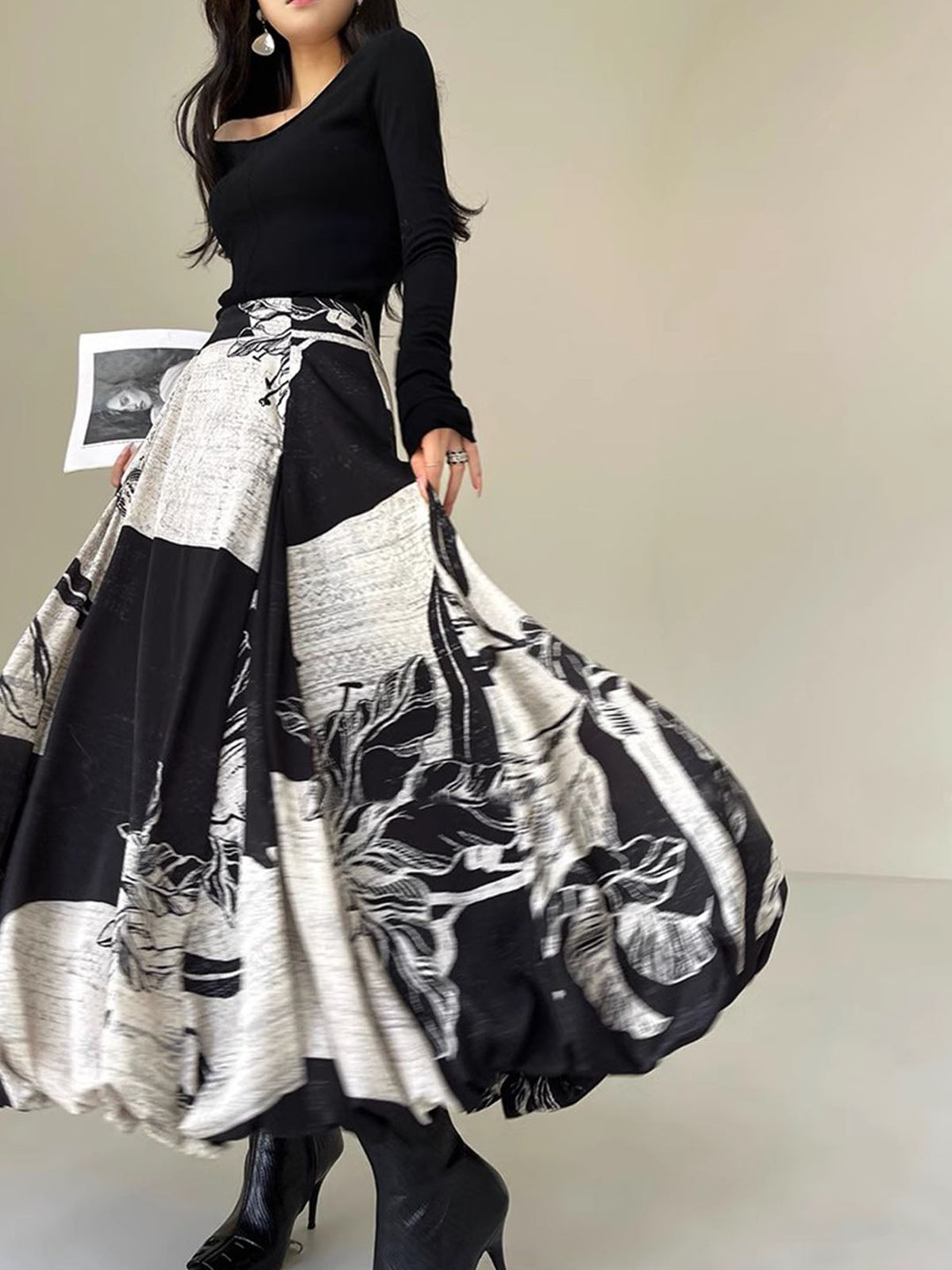 Bud Waist Side-Zipper Midi Skirt  Liora Lane Boutique Skirts