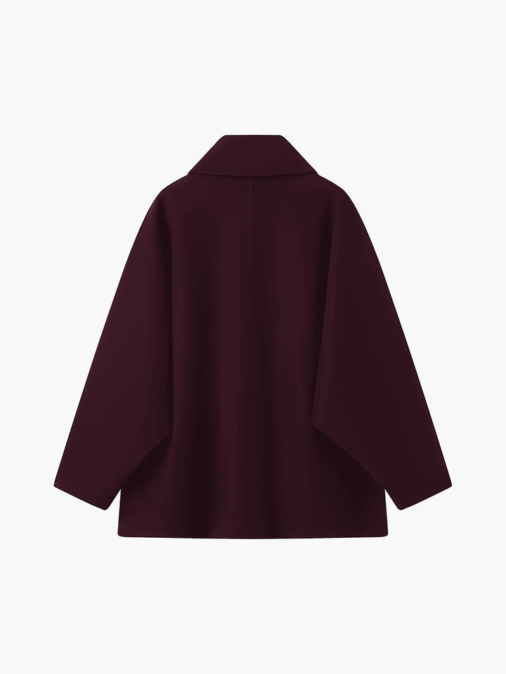 Solid Oversized Pocket Button Coat  Liora Lane Boutique Wool Coats