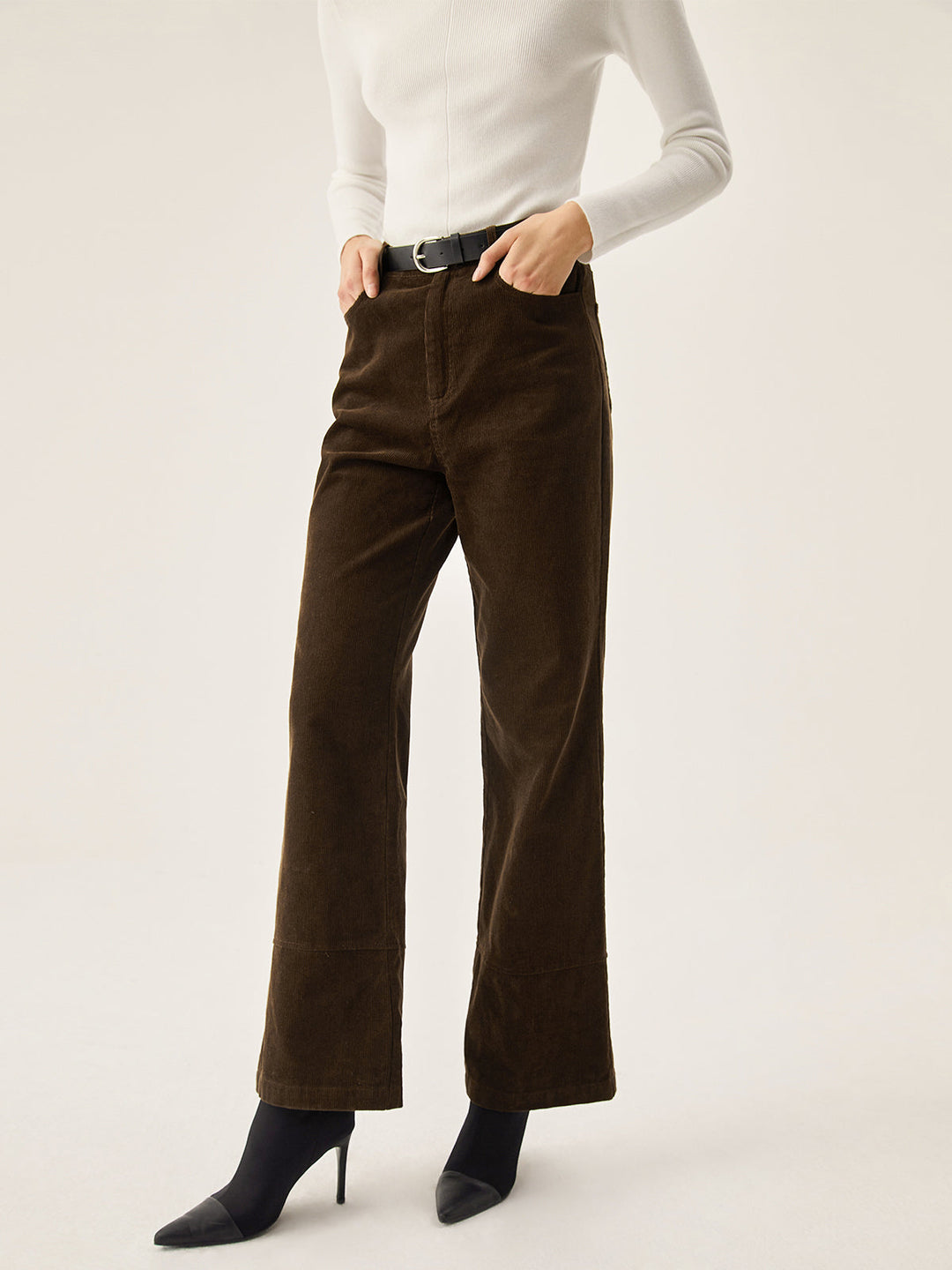 Corduroy Wide Leg Pocket Pants  Liora Lane Boutique Pants