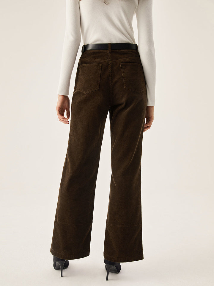 Corduroy Wide Leg Pocket Pants  Liora Lane Boutique Pants