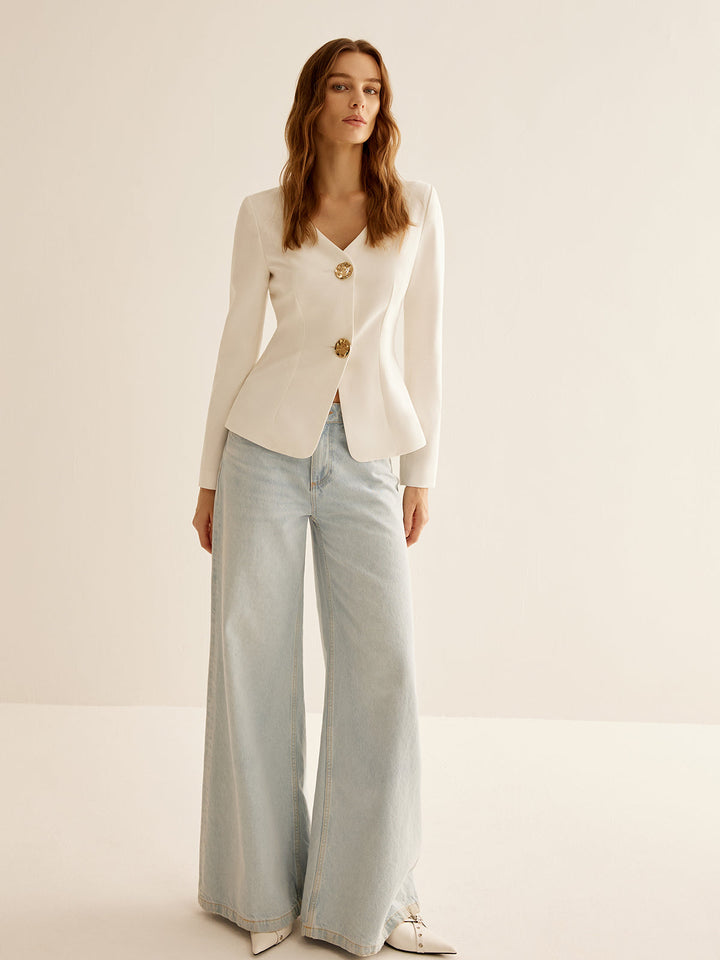 Split Skinny Blazer  Liora Lane Boutique Blazers