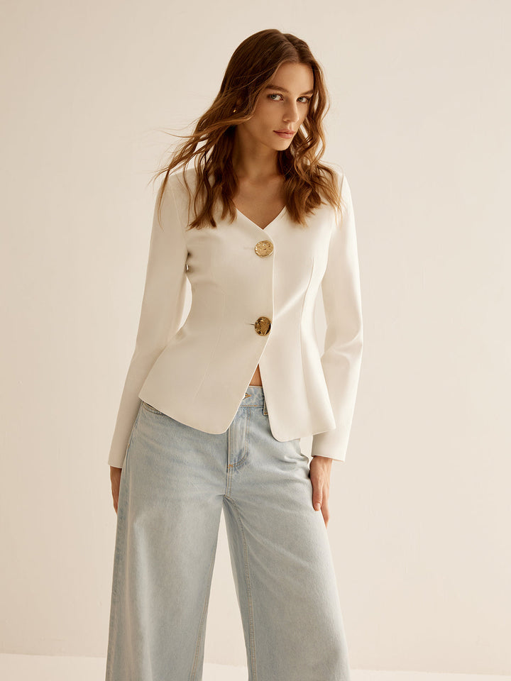 Split Skinny Blazer  Liora Lane Boutique Blazers