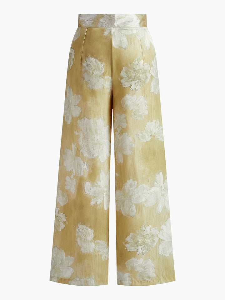 Romance Floral Printed Straight Pants  Liora Lane Boutique Pants