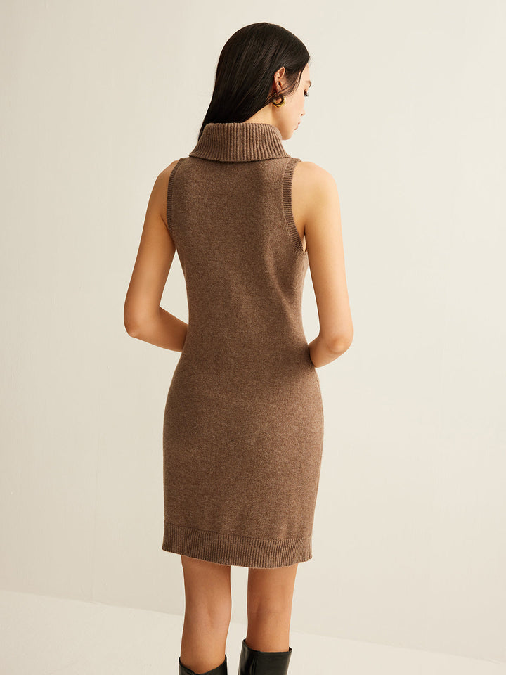 Wool-Blend Turtleneck Sweater Dress Without Belt  Liora Lane Boutique Sweater Dresses