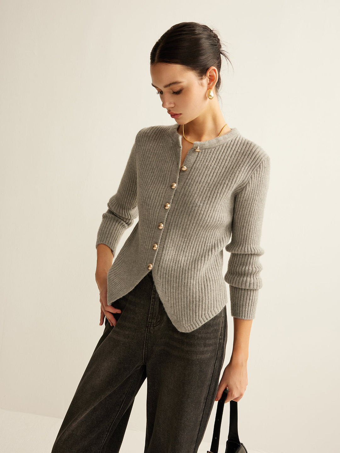 Button Down Split Cardigan  Liora Lane Boutique Cardigans