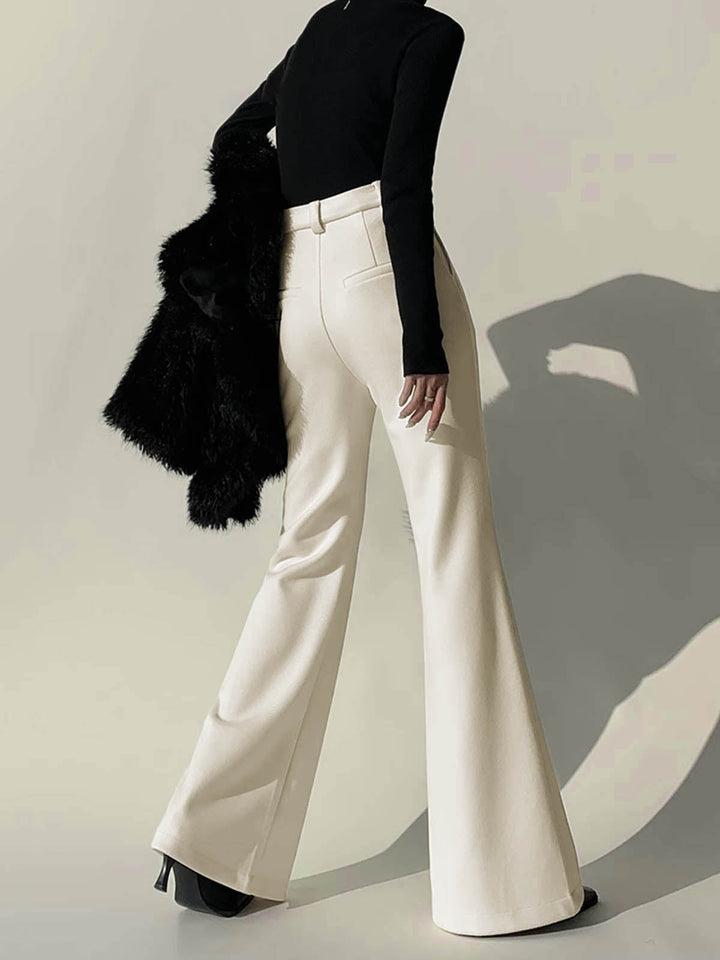 Plain High-Waist Piping Pants  Liora Lane Boutique Pants