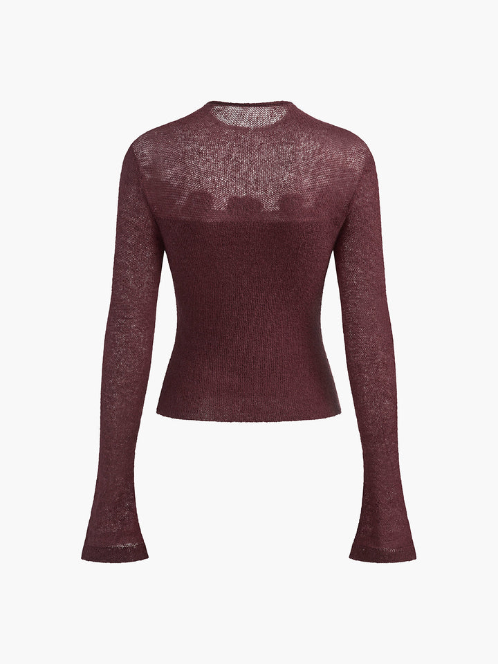 3D Flower Panel Soft Knit Top  Liora Lane Boutique Knit Tops