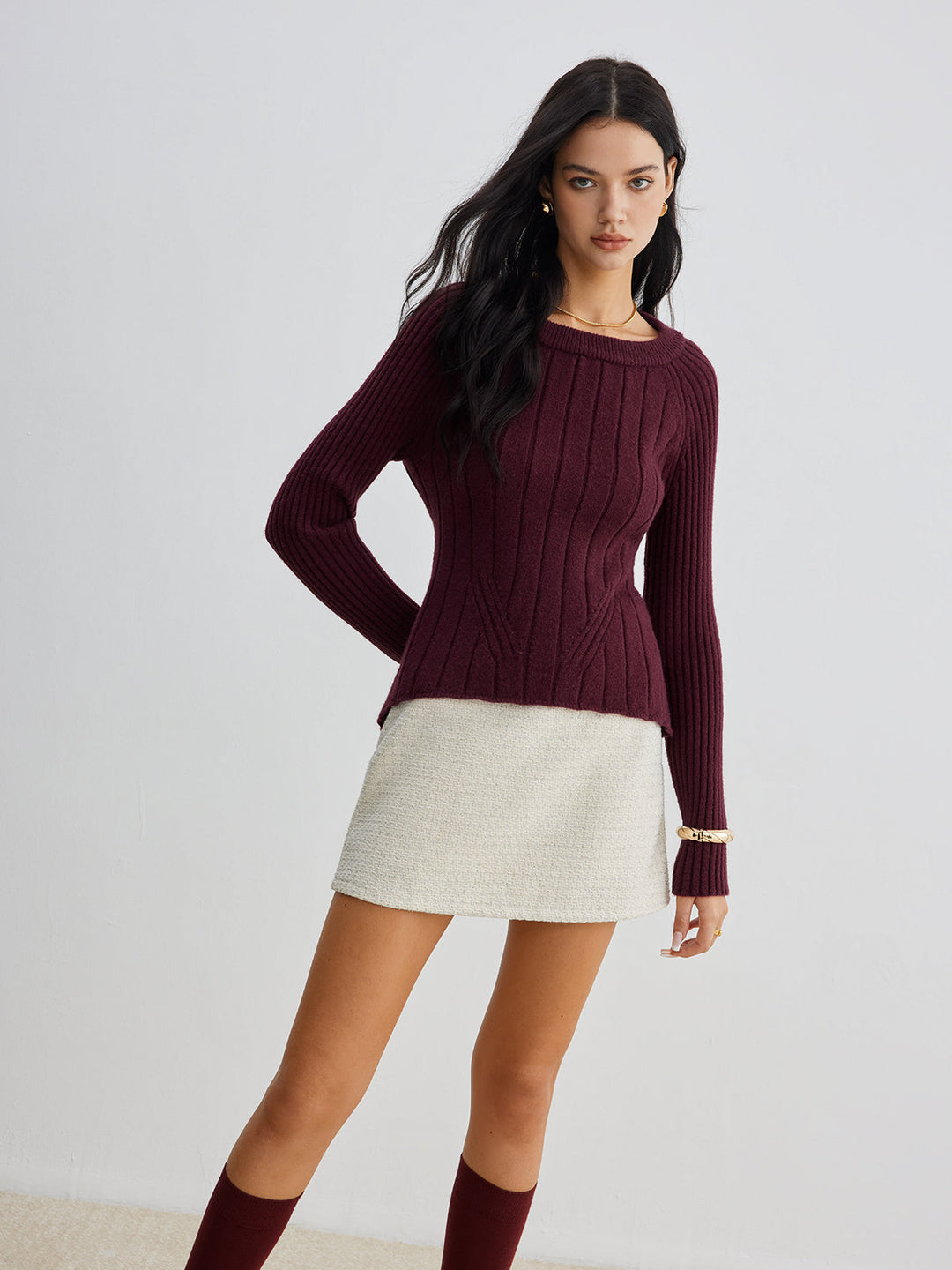 Backless Slim Tie Knit Top  Liora Lane Boutique Knit Tops