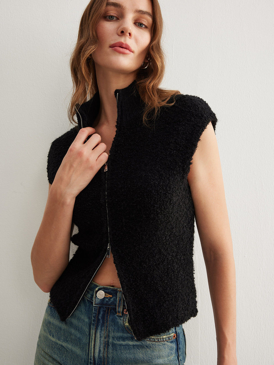 Two Way Zip Minky Cardigan  Liora Lane Boutique Cardigans