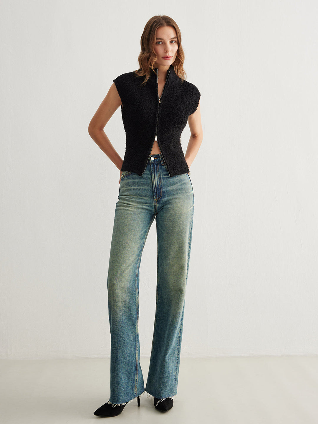 Two Way Zip Minky Cardigan  Liora Lane Boutique Cardigans