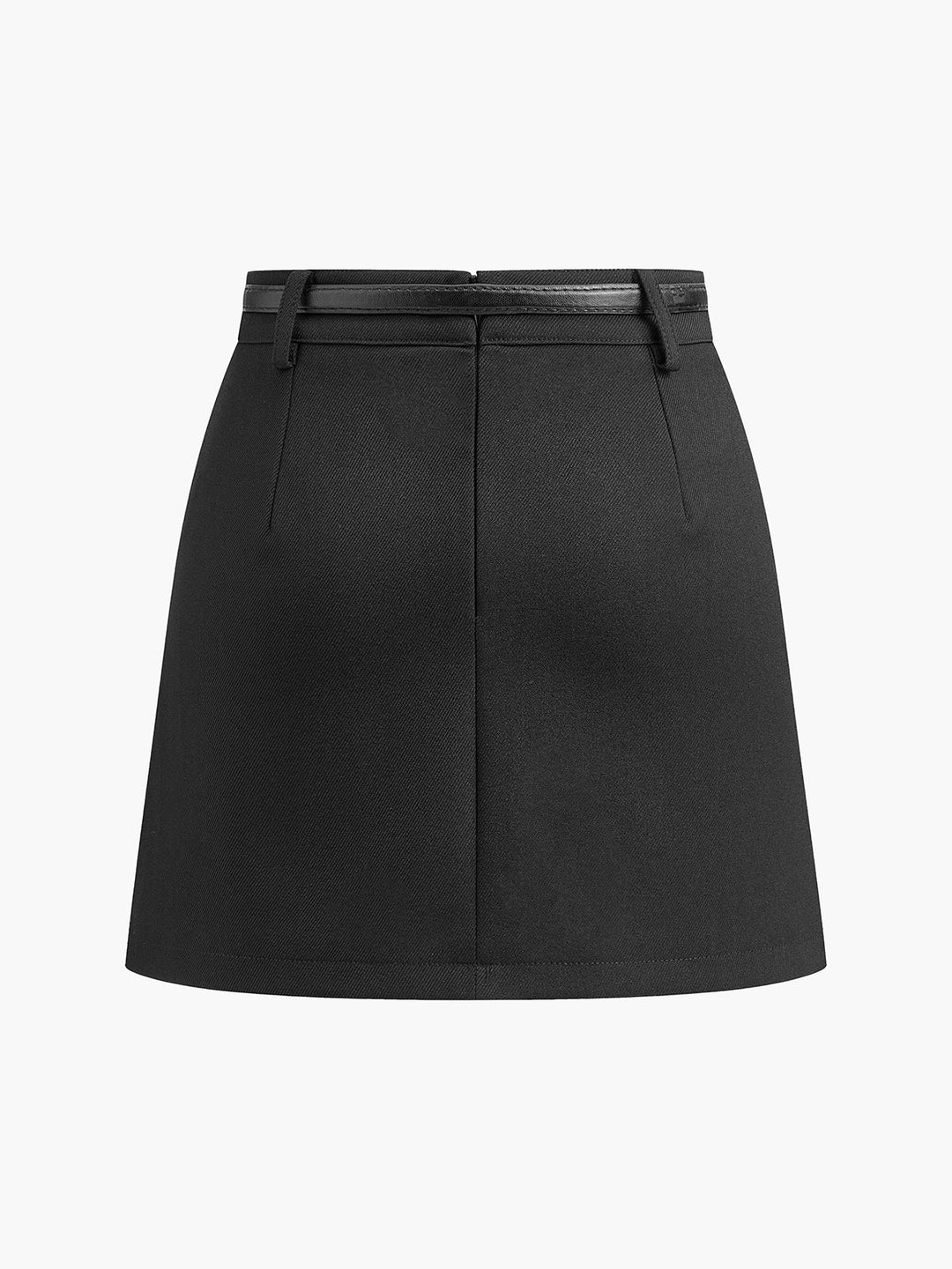 Essential Mini Skirt With Slim Belt  Liora Lane Boutique Skirts