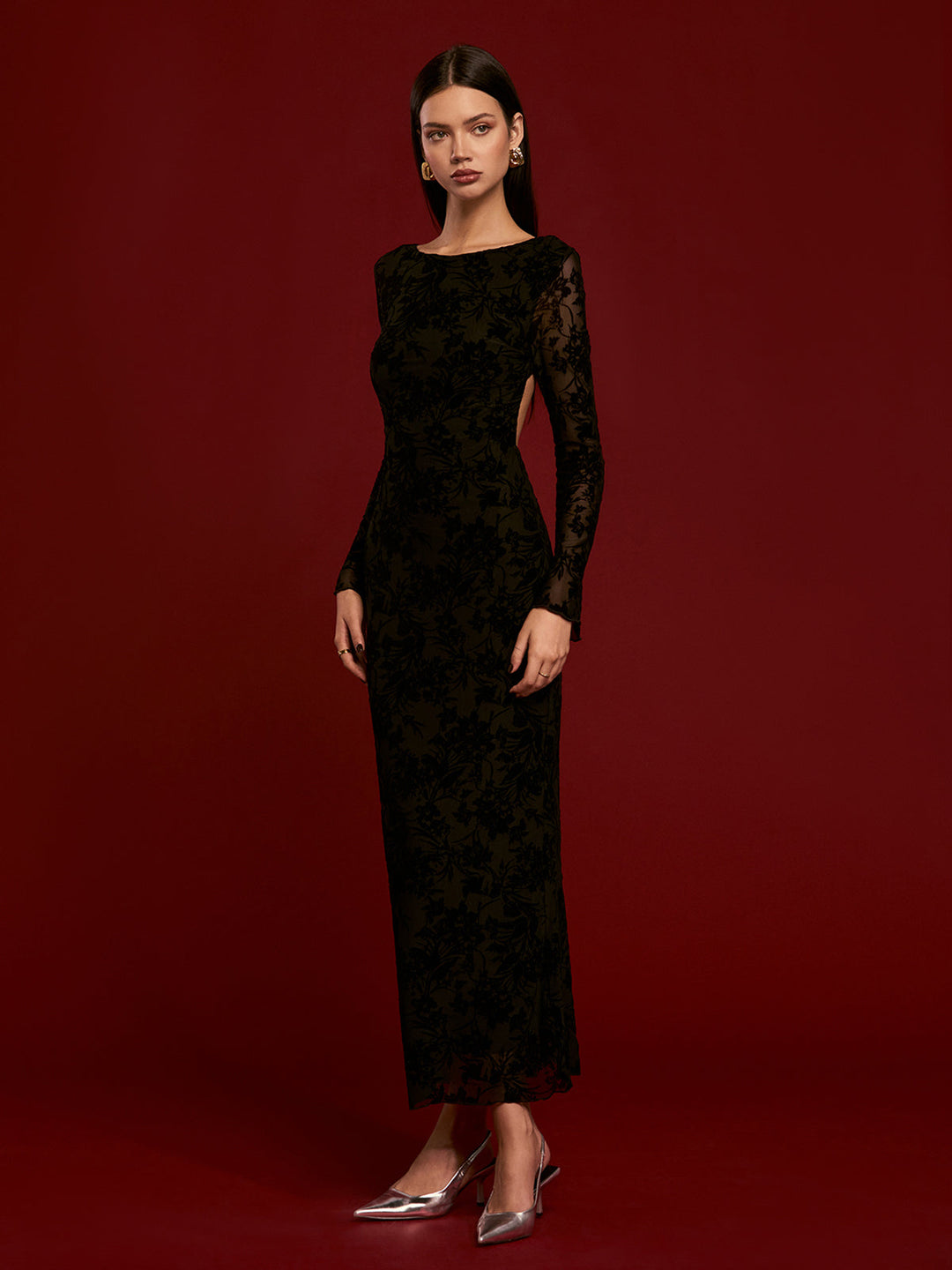 Tie Backless Velvet Dress  Liora Lane Boutique Dresses