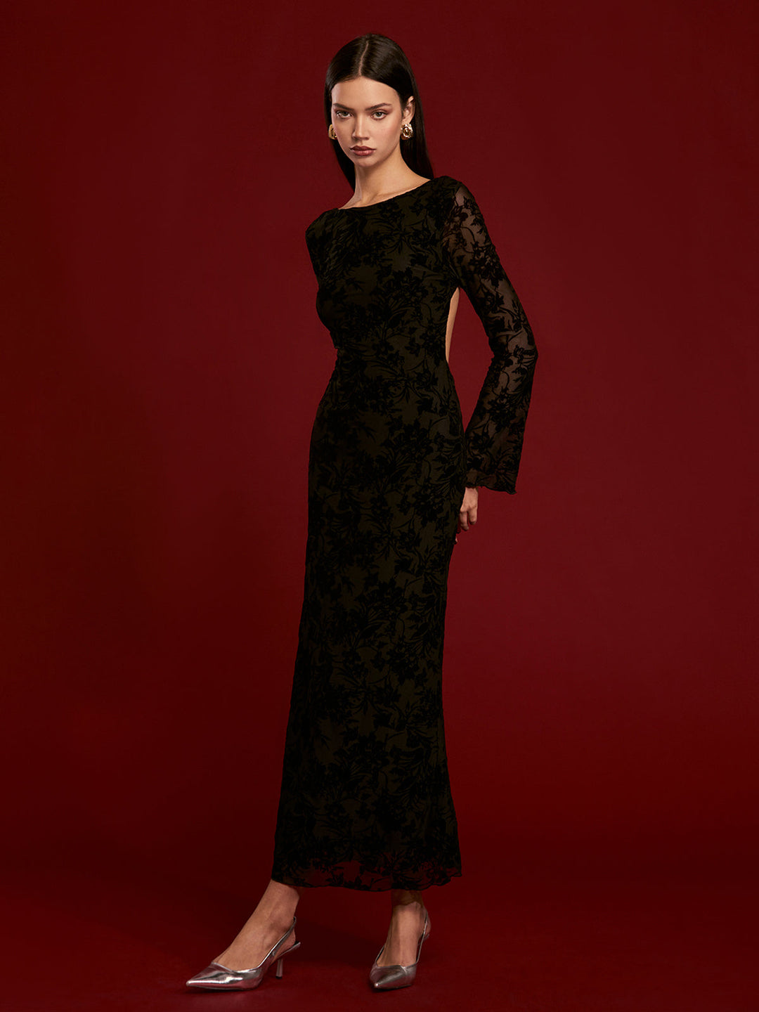 Tie Backless Velvet Dress  Liora Lane Boutique Dresses