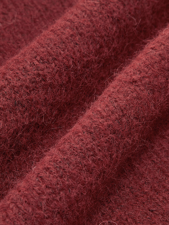 Adjustable Scarf Wool-Blend Sweater  Liora Lane Boutique Sweaters
