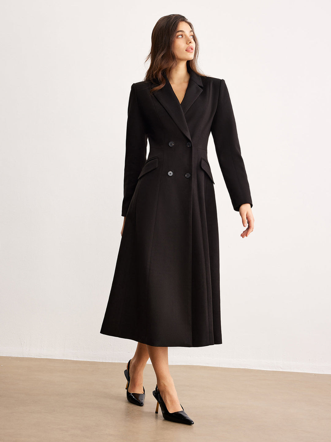 Button Lapel Long Blazer  Liora Lane Boutique Blazers