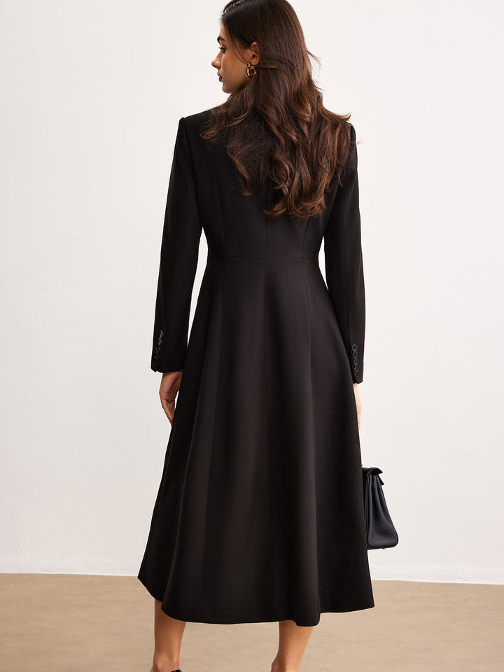 Button Lapel Long Blazer  Liora Lane Boutique Blazers