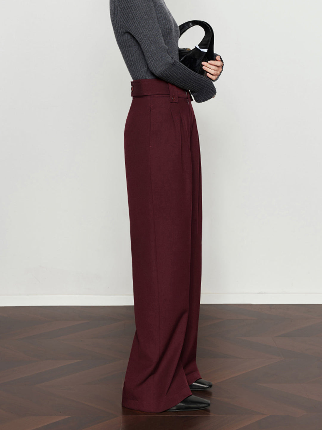Vintage Pleated Wide-Leg Pants  Liora Lane Boutique Pants