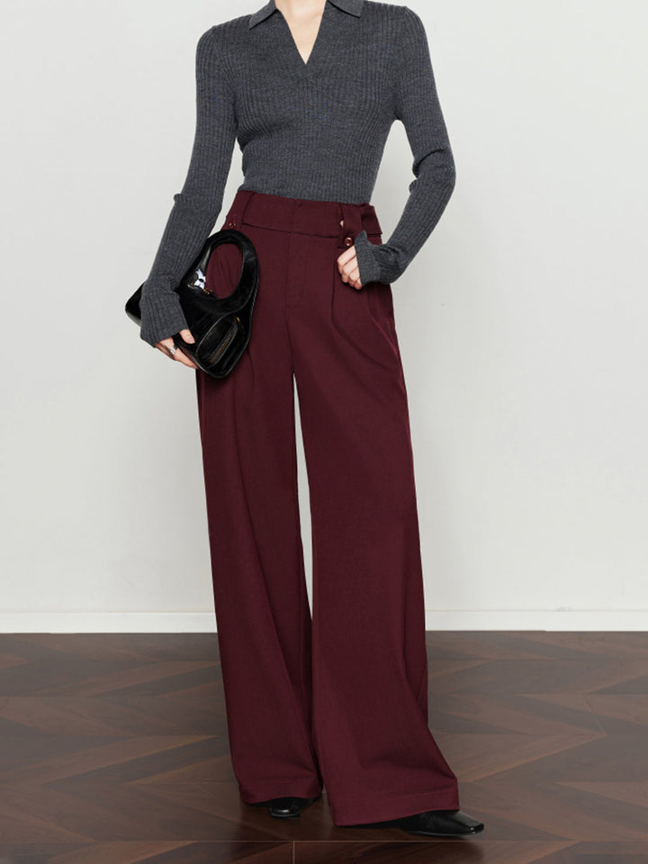 Vintage Pleated Wide-Leg Pants  Liora Lane Boutique Pants