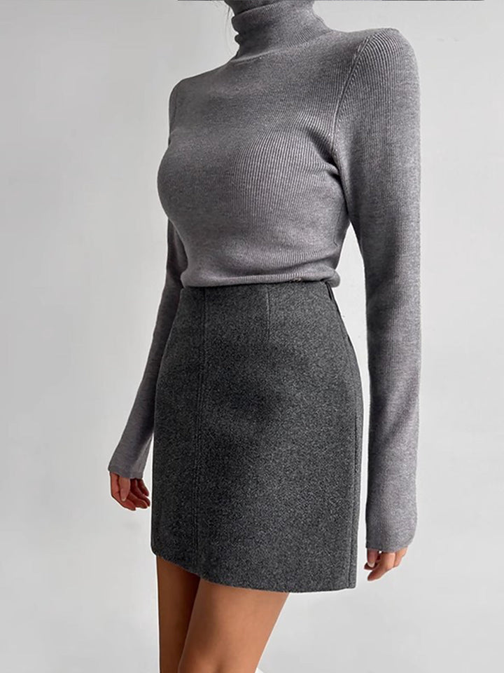 Leisure Piping A-Line Skirt  Liora Lane Boutique Skirts