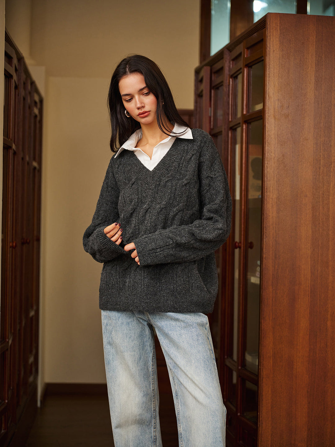 2 in 1 Twist Polo Sweater  Liora Lane Boutique Sweaters