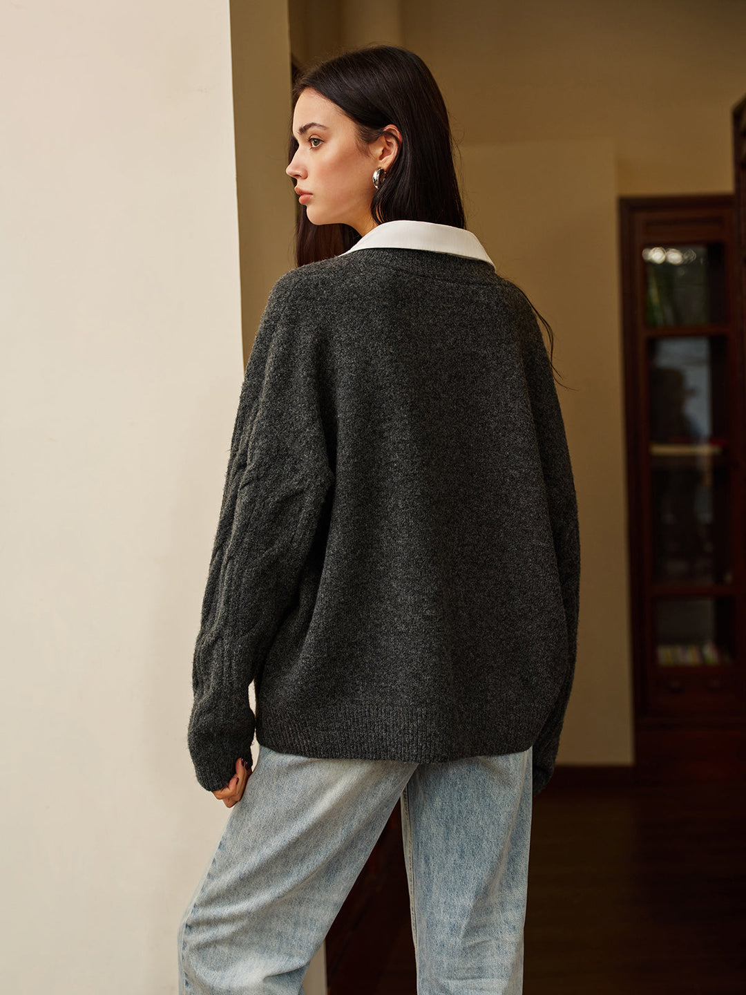 2 in 1 Twist Polo Sweater  Liora Lane Boutique Sweaters