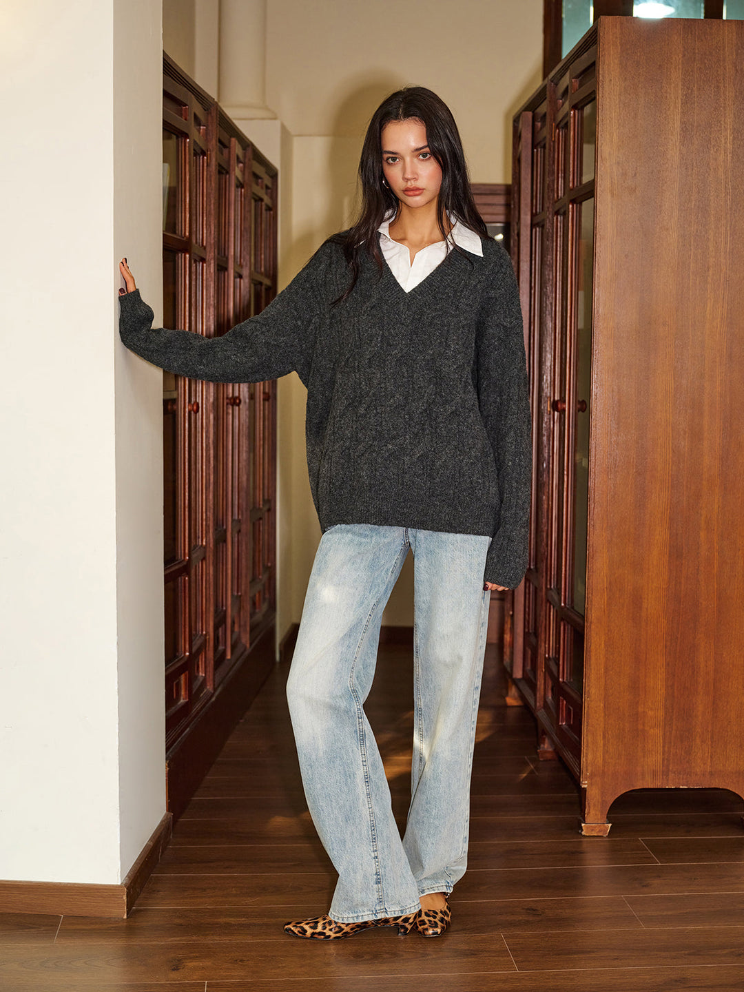 2 in 1 Twist Polo Sweater  Liora Lane Boutique Sweaters