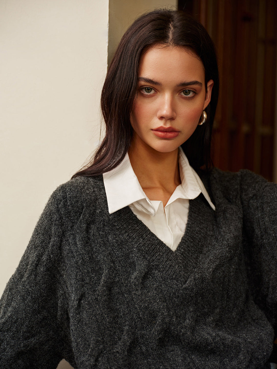 2 in 1 Twist Polo Sweater  Liora Lane Boutique Sweaters