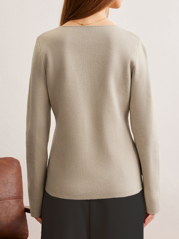 Elegant V-Neck Fit Cardigan  Liora Lane Boutique Cardigans