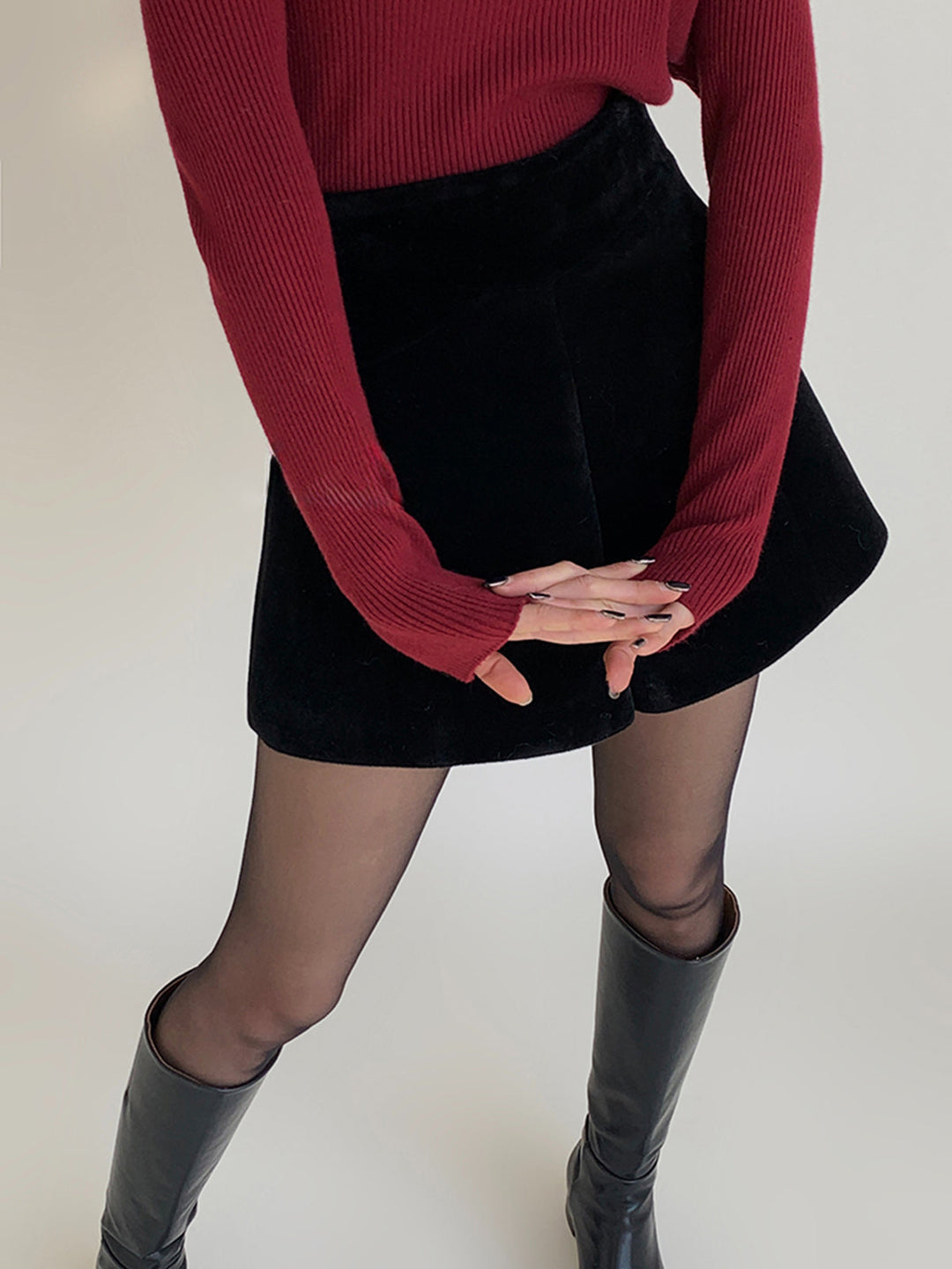 Velvet Wide-Leg Shorts  Liora Lane Boutique Shorts
