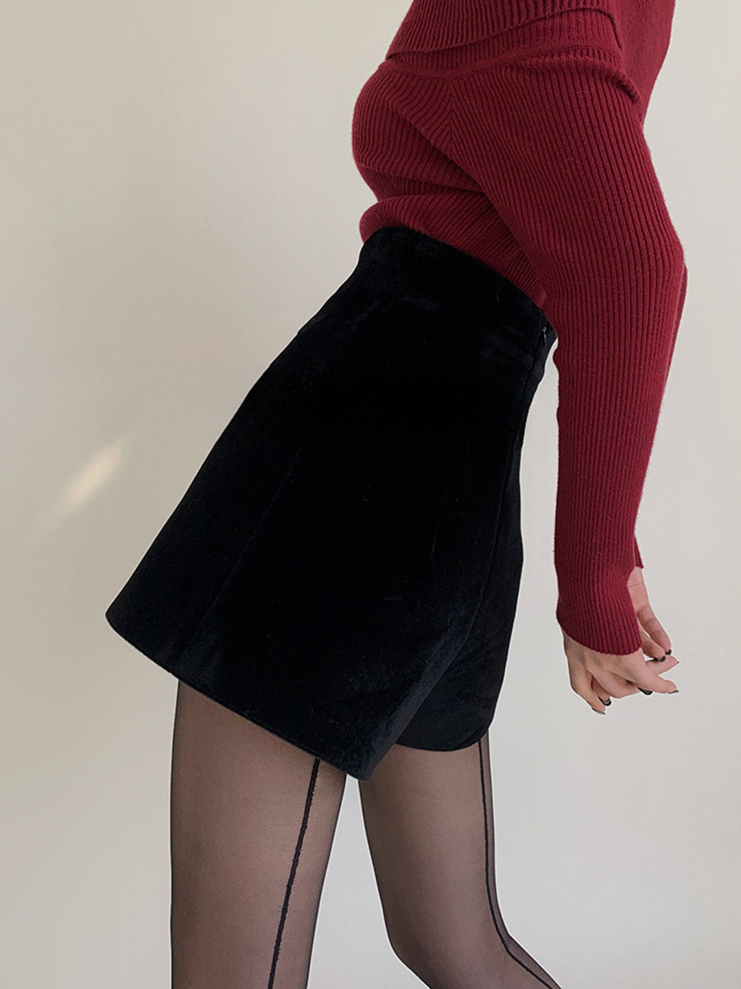 Velvet Wide-Leg Shorts  Liora Lane Boutique Shorts