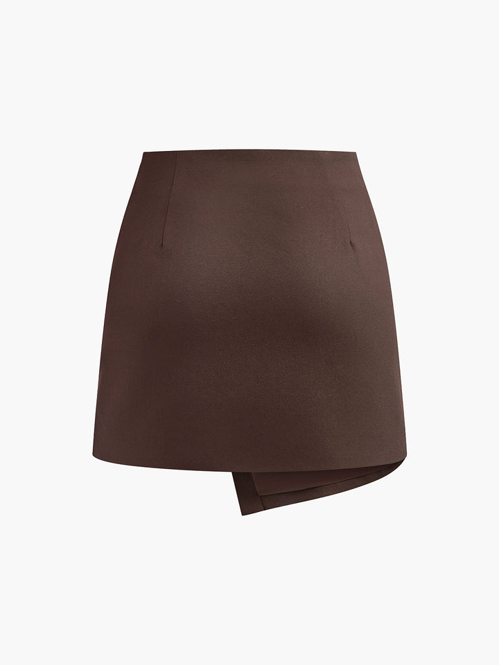 Retro Belted Zipper Skirt  Liora Lane Boutique Skirts