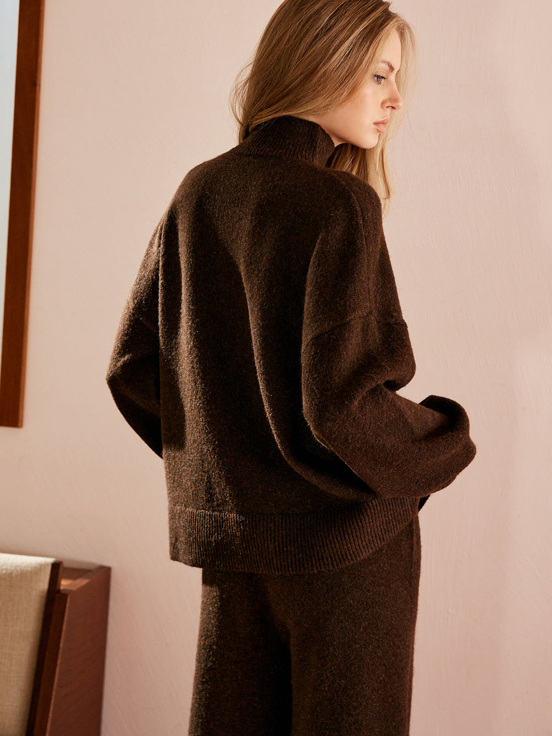 Basic Mock Neck Shift Sweater  Liora Lane Boutique Sweaters