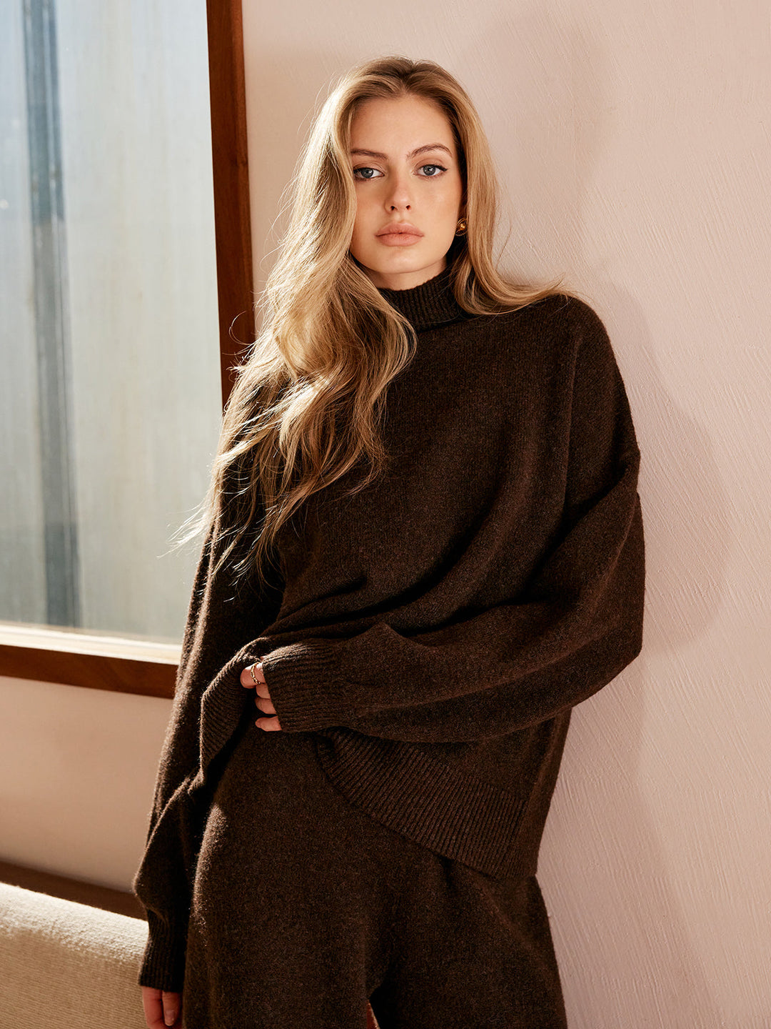 Basic Mock Neck Shift Sweater  Liora Lane Boutique Sweaters