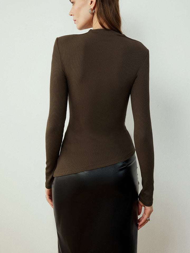 Asymmetrical Skinny T-Shirt  Liora Lane Boutique T-Shirts