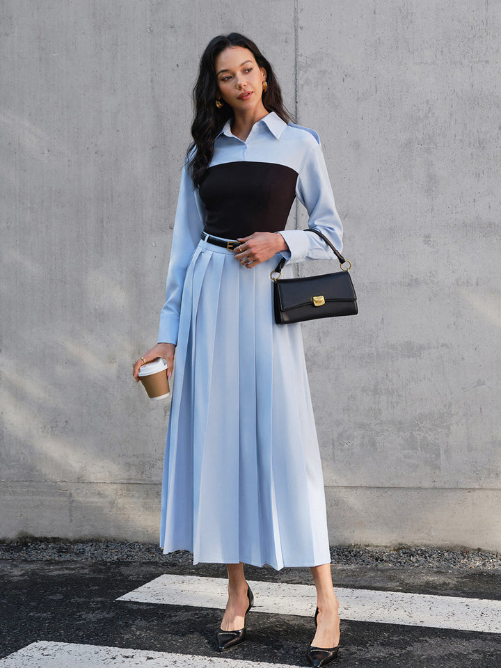 Minimalist Pleated Skirt Without Belt  Liora Lane Boutique Skirts