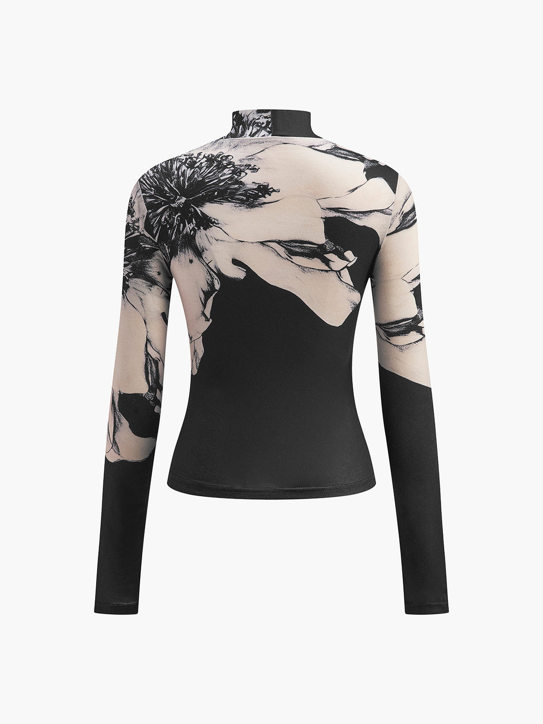Mock-Neck Tye Dye Printed Shirt  Liora Lane Boutique T-Shirts