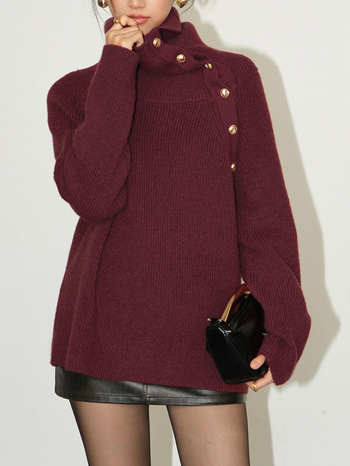 Asymmetrical Off-Shoulder Sweater  Liora Lane Boutique Sweaters