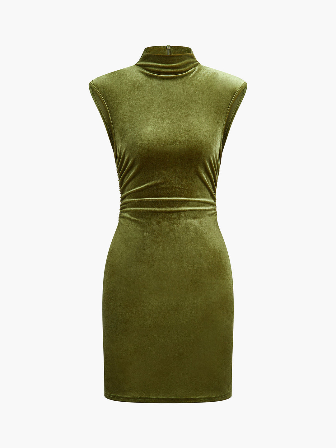 Mock Neck Sleeveless Velvet Dress  Liora Lane Boutique Dresses