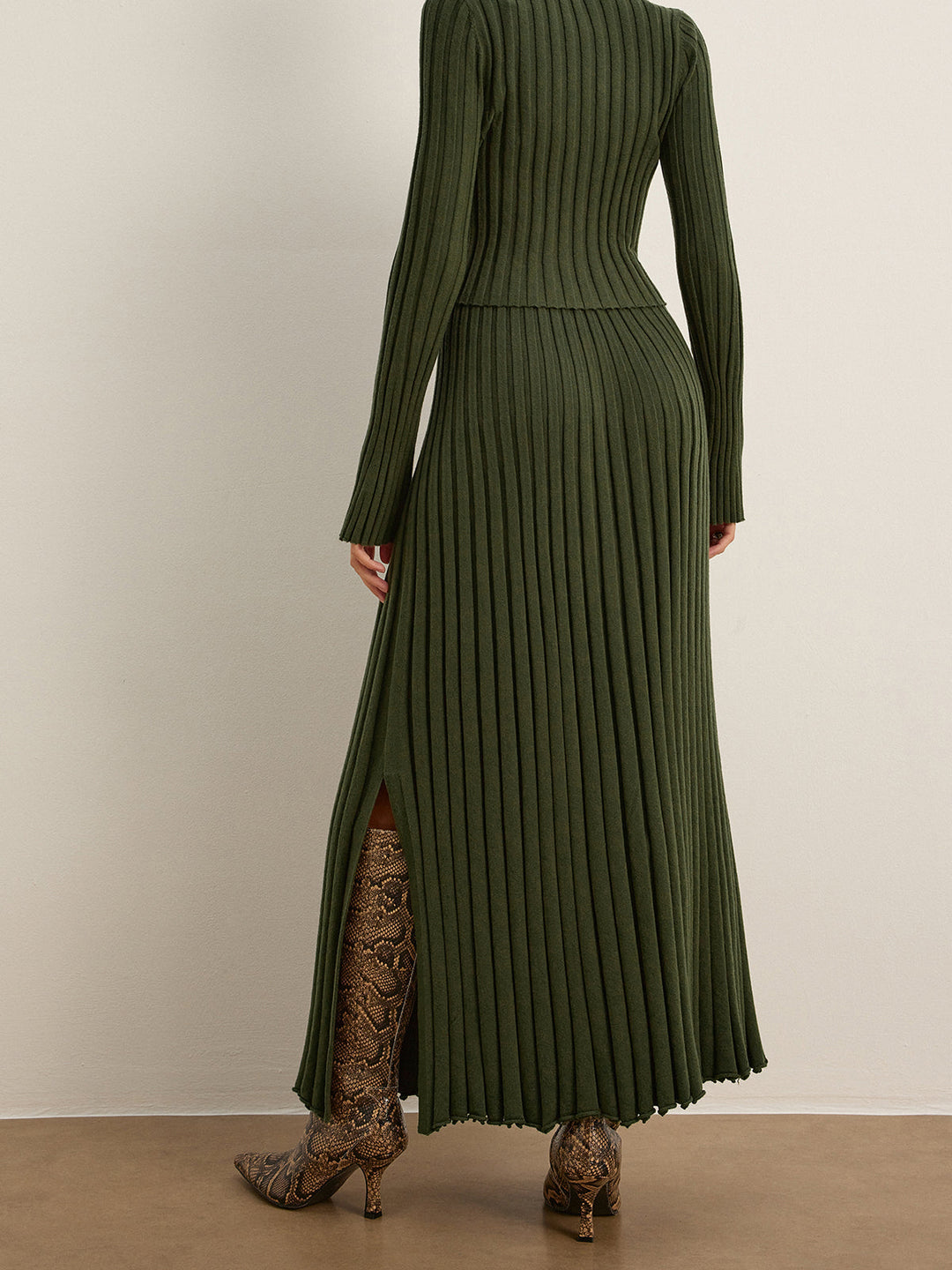 Lettuce Trim Pleated Sweater Skirt  Liora Lane Boutique Sweater Skirts