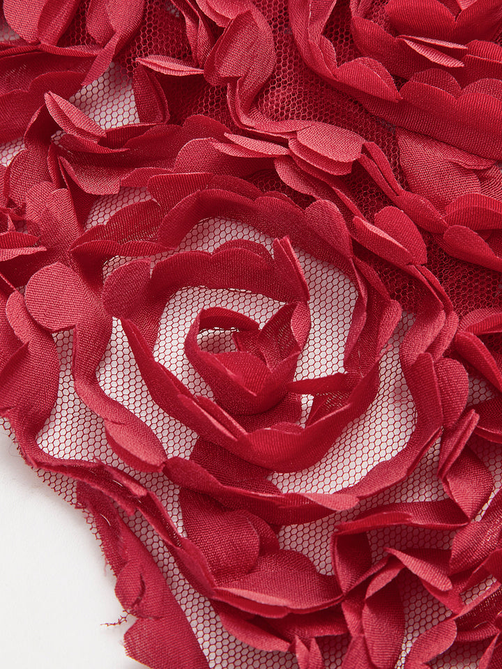 High-Waist Rosette Skirt  Liora Lane Boutique Skirts