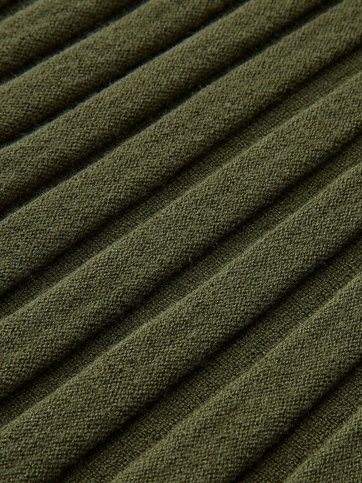 Lettuce Trim Pleated Sweater Skirt  Liora Lane Boutique Sweater Skirts