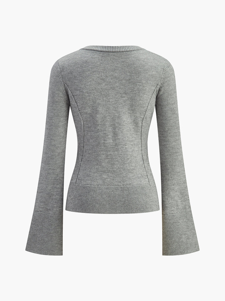 Breasted Bell Sleeve Slim Cardigan  Liora Lane Boutique Cardigans