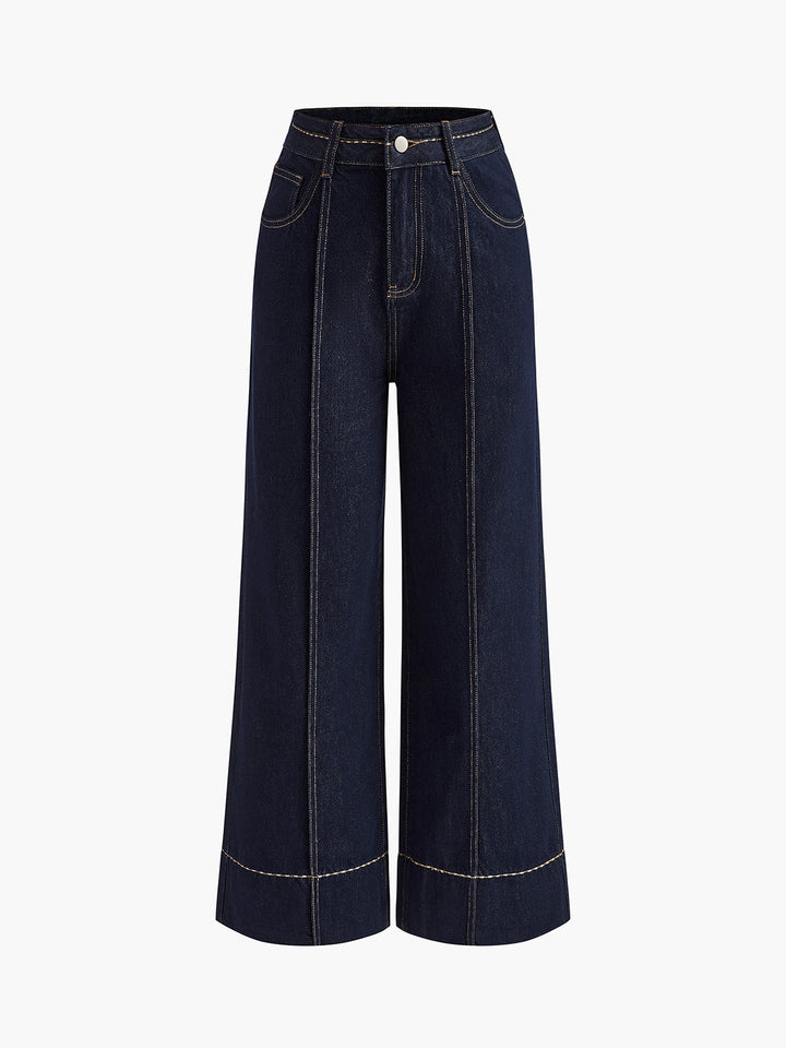 Wide Leg Denim Jeans  Liora Lane Boutique Jeans