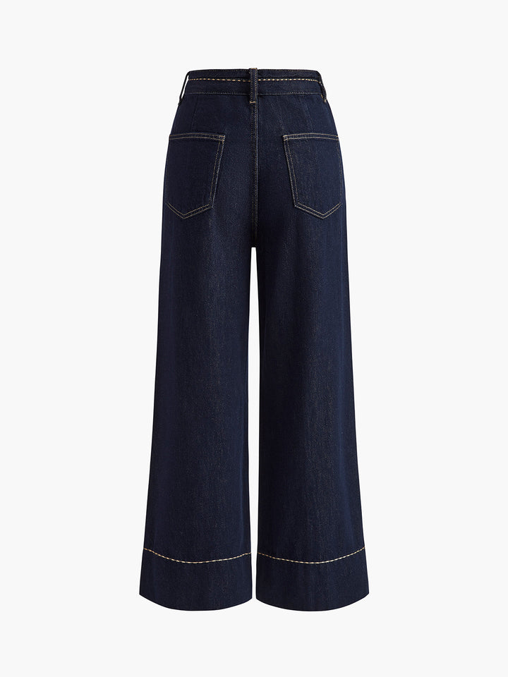 Wide Leg Denim Jeans  Liora Lane Boutique Jeans