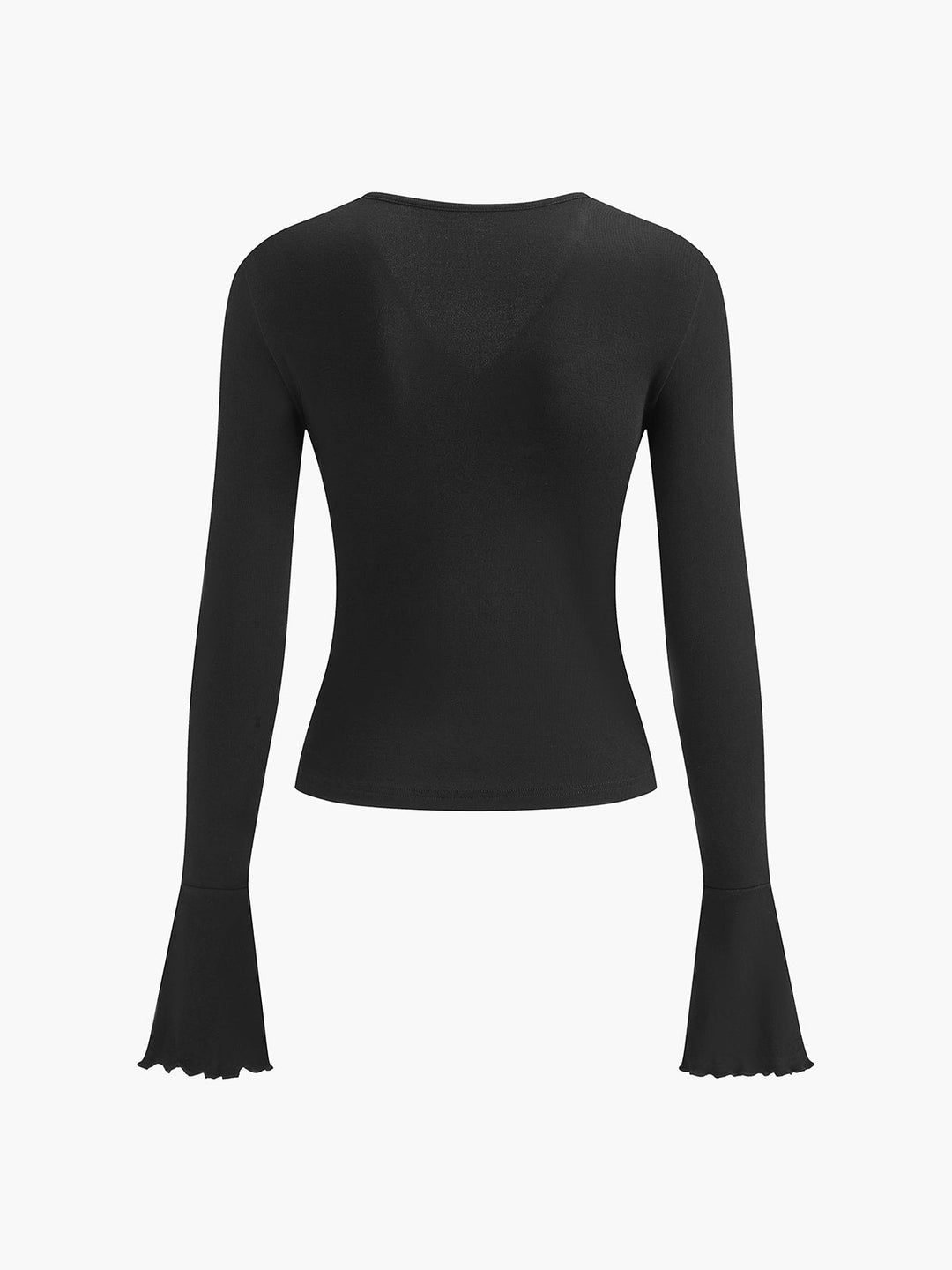 Semi-Sheer V-Neck Mesh Panel Top  Liora Lane Boutique T-Shirts
