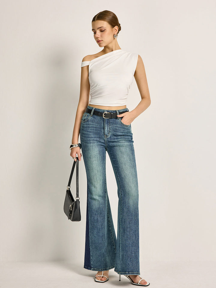 Asymmetrical Cutout Ribbed Top  Liora Lane Boutique T-Shirts