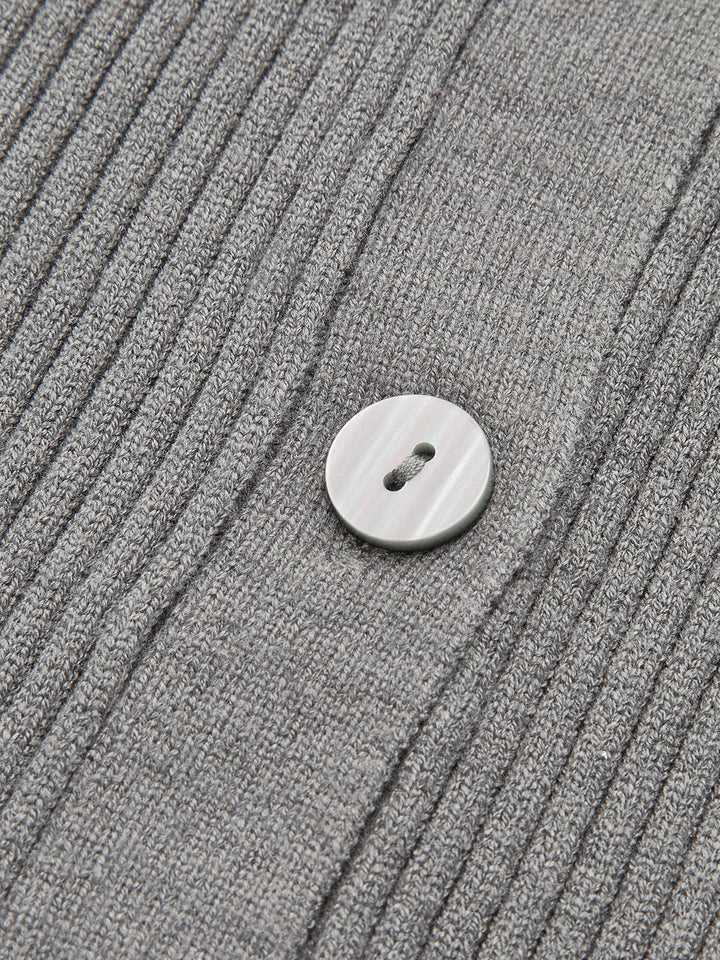 Ribbed Lapel Slim Cardigan  Liora Lane Boutique Cardigans