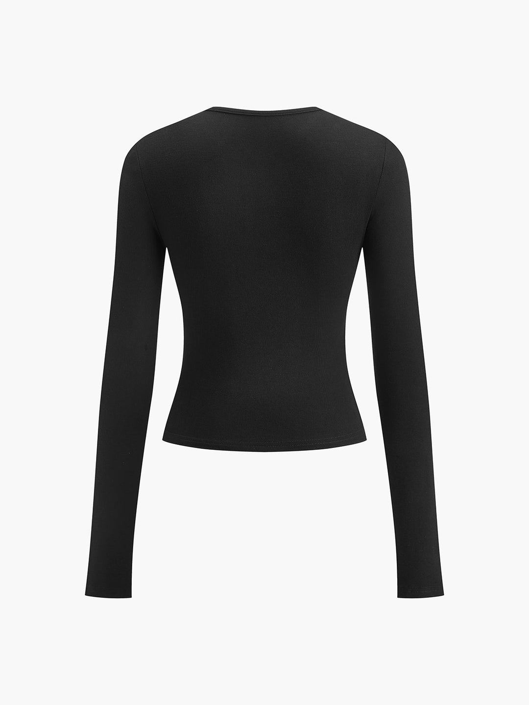 Double Keyholes Long Sleeve Top  Liora Lane Boutique T-Shirts