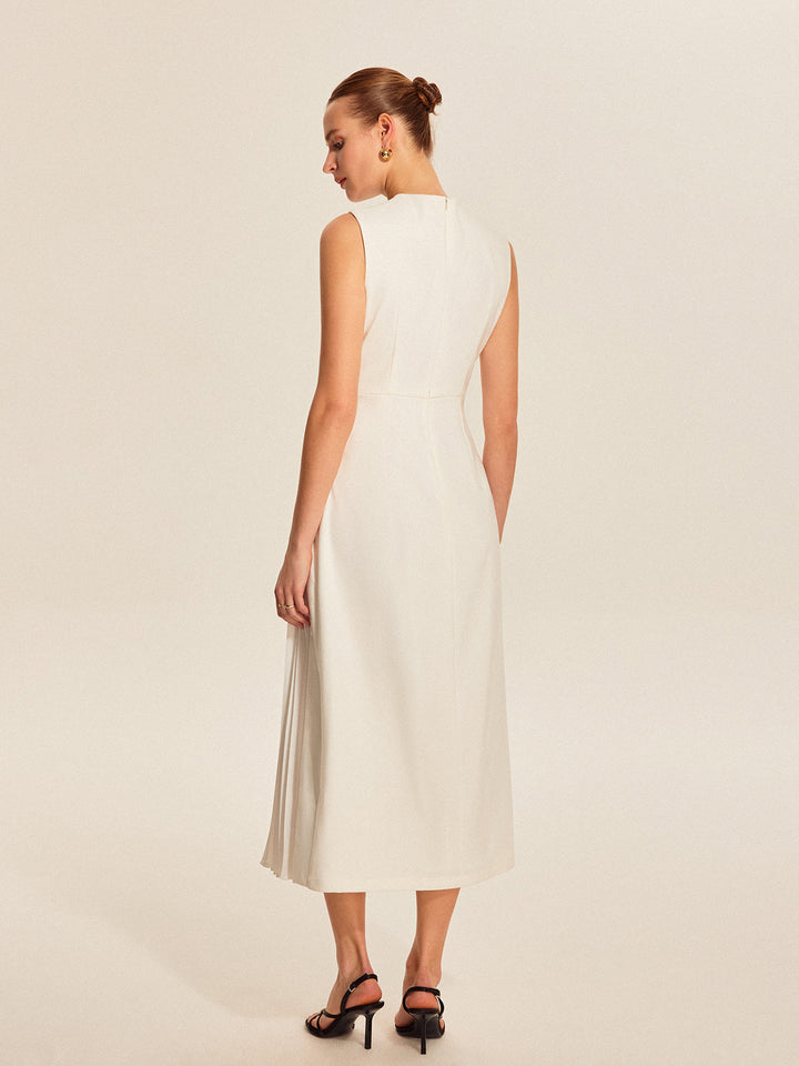 Sleeveless Pleated Dress  Liora Lane Boutique Dresses