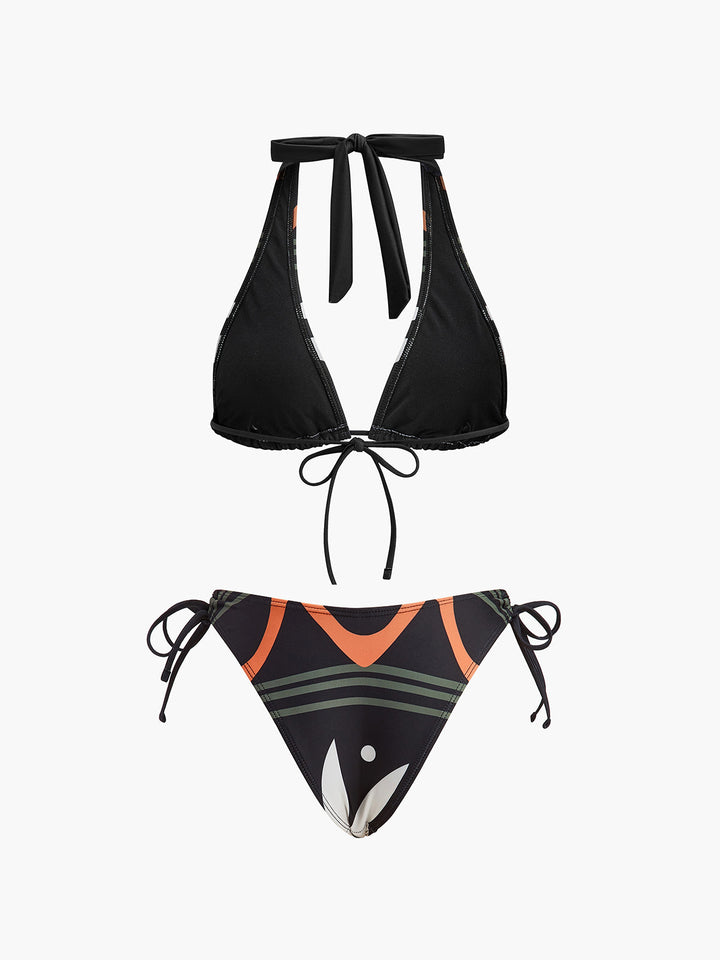Halter Neck Tie-Back Bikini Set  Liora Lane Boutique Bikini Sets